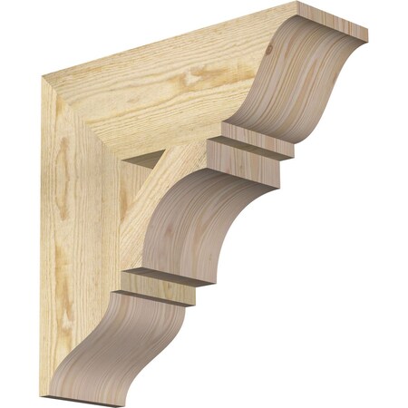 Ekena Millwork Westlake Traditional Rough Sawn Bracket, Douglas Fir, 6"W x 18"D x 18"H BKT06X18X18WTL01RDF